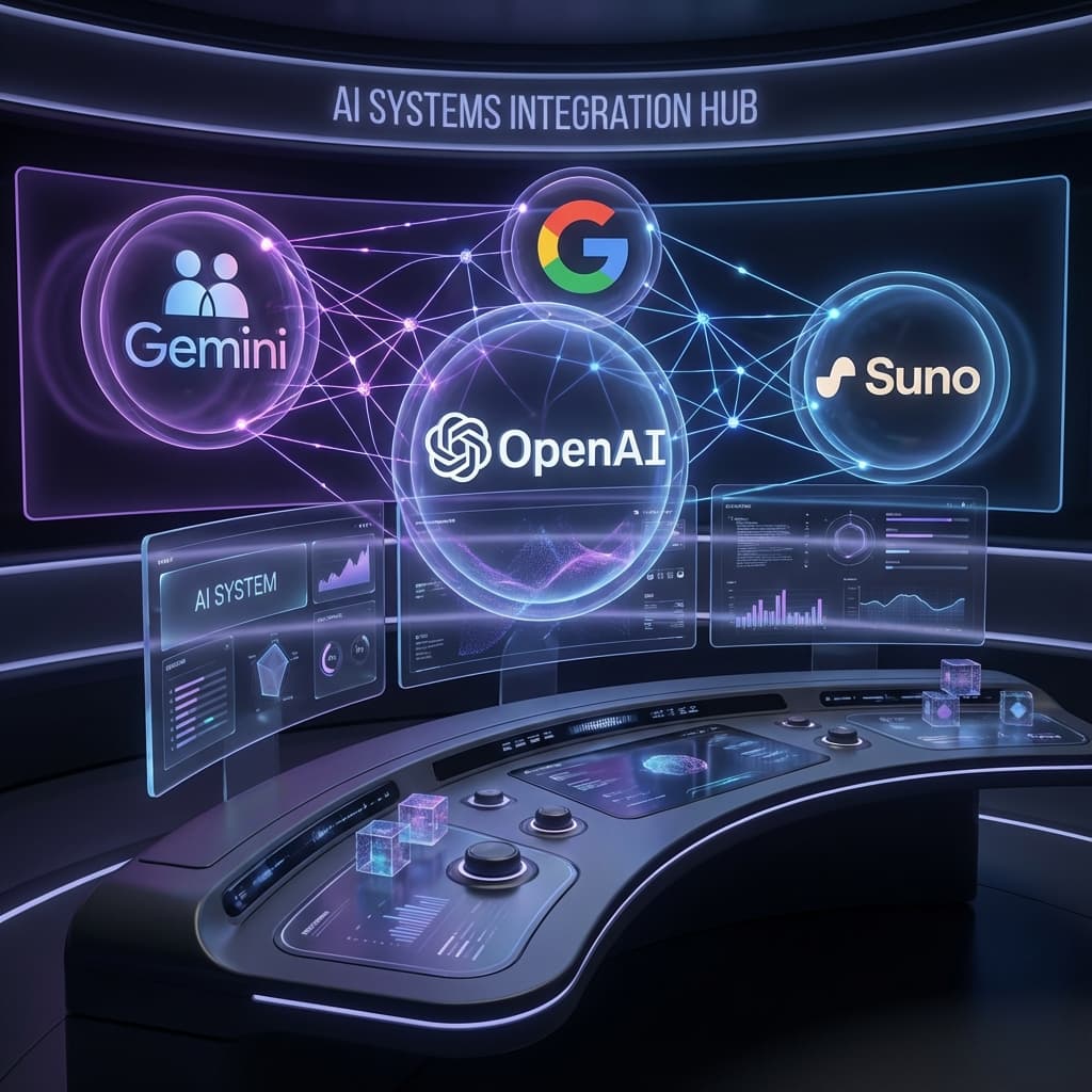 AI Models Integration - Gemini, Sora, Veo, Suno