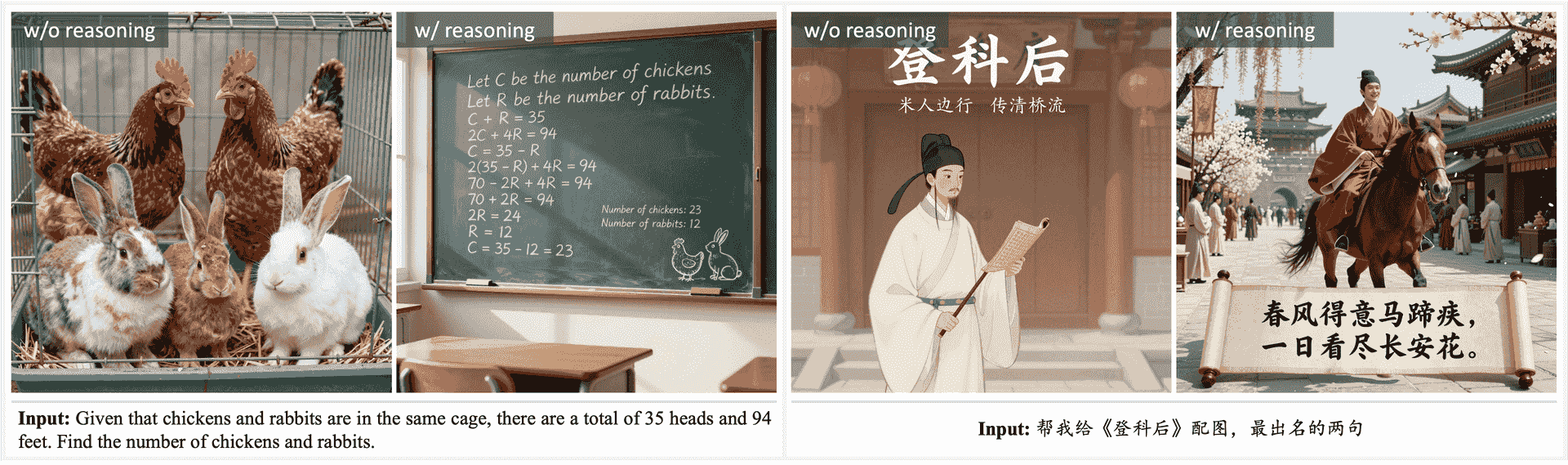 Prompt enhancer reasoning preview