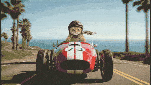 AI video with frame control: ginger cat launch output